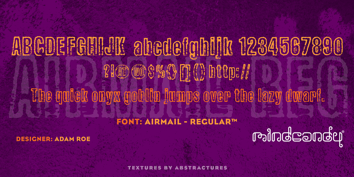 AirMail™, a Font by MINDCANDY