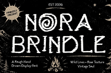 Nora Brindle Distressed Display Font