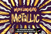Procreate Maximum Metallic Brush Set, a Brush Add-On by AlwaysBeColoring (Thumbnail 1 of 10)