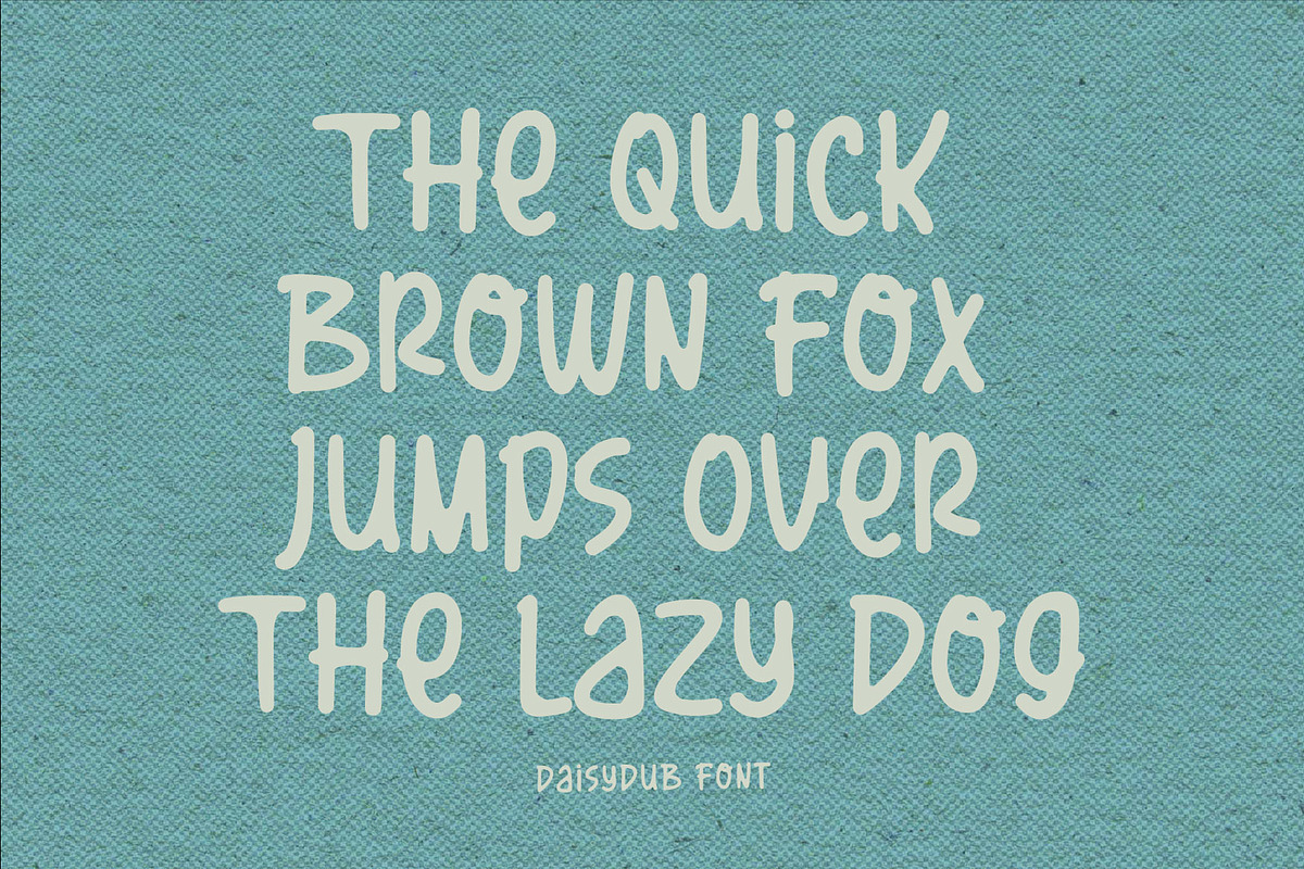 Daisydub a Handwritten Font, a Handwritten Font by Rasiorise Studio (Photo 3 of 12)