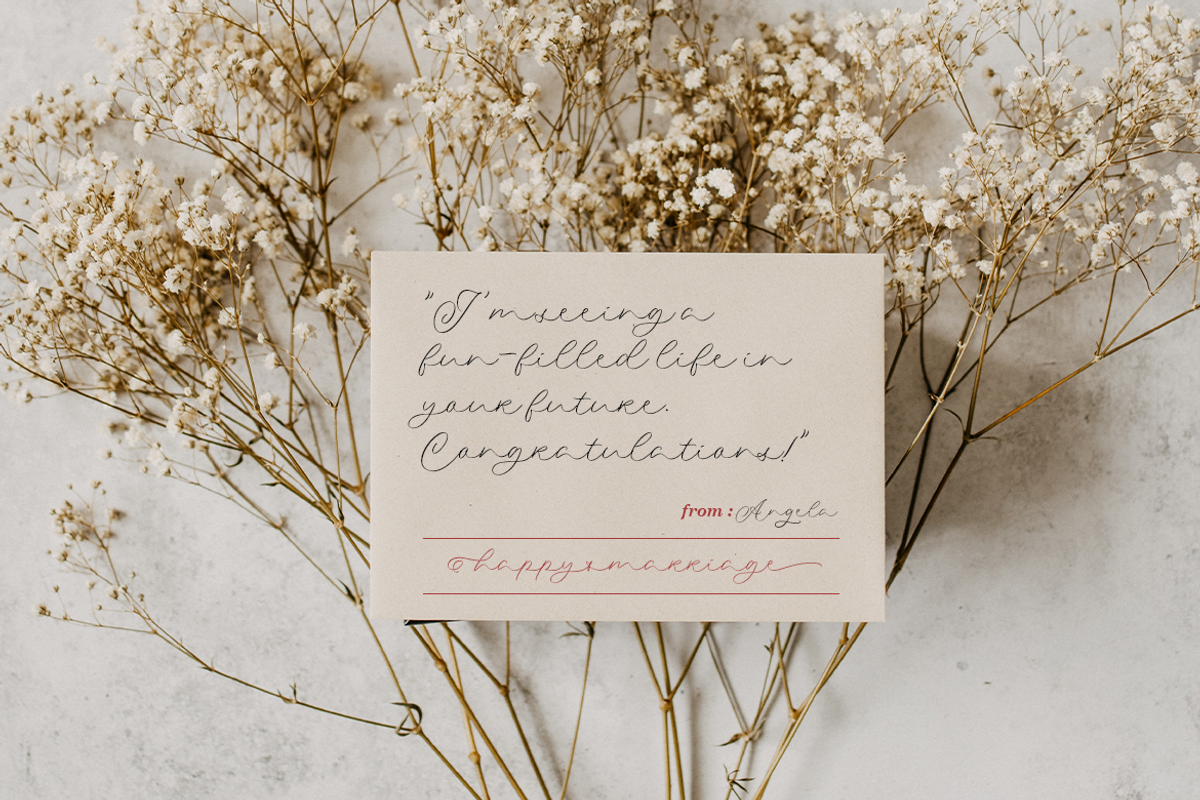 Wedding Couple, a Script Font by Colllab Studio (Photo 2 of 19)