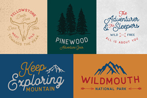 OUTDOOR Logo Creator Bonus 2 Fonts