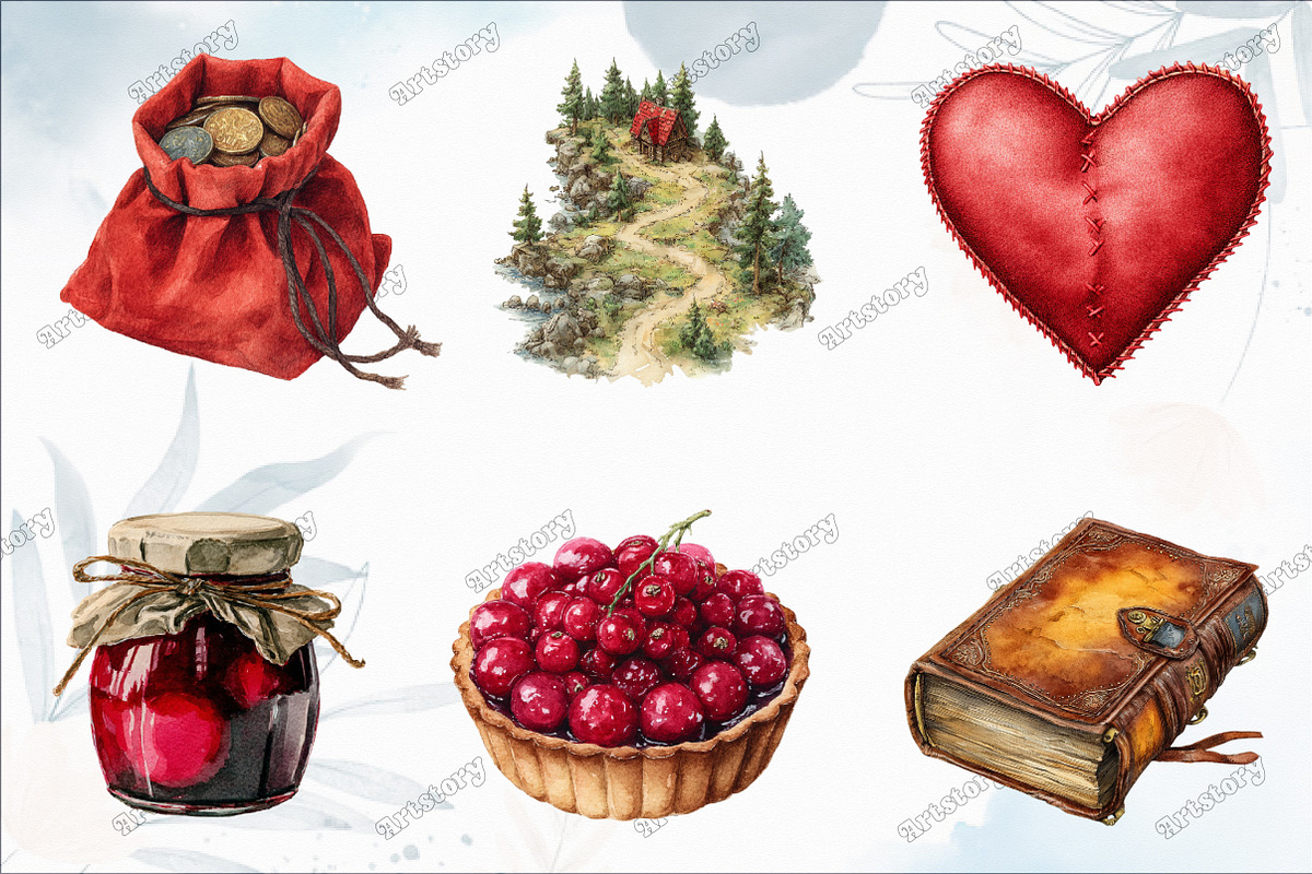 Little Red Riding Hood Clipart, a Graphic by designcity5 (Photo 2 of 5)