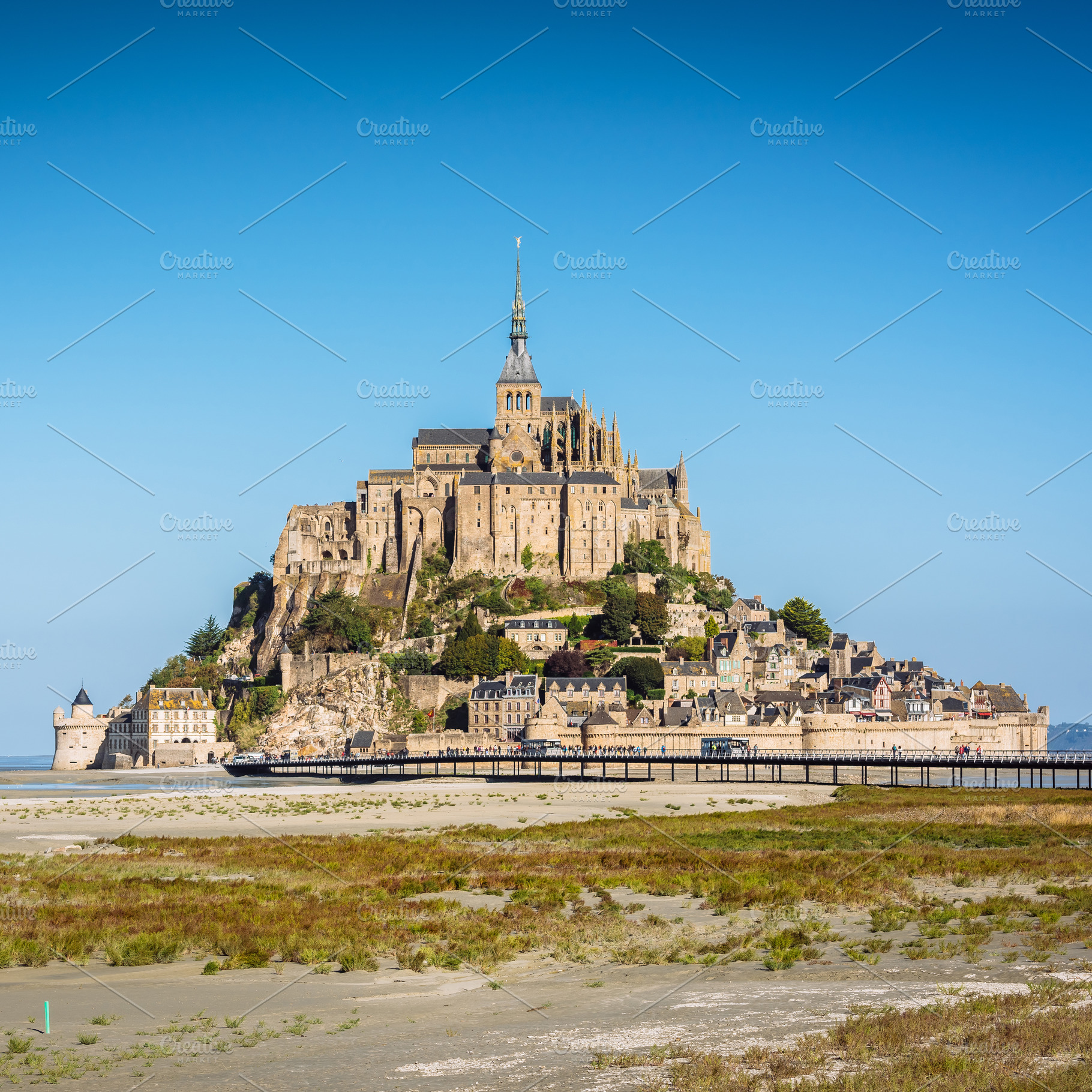 Mont Saint Michel abbey, an Architecture Photo by Dvoevnore photos