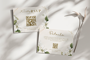 Floral Wedding Invitation Card Canva, an Invitation Template by kin9candra (Thumbnail 5 of 8)