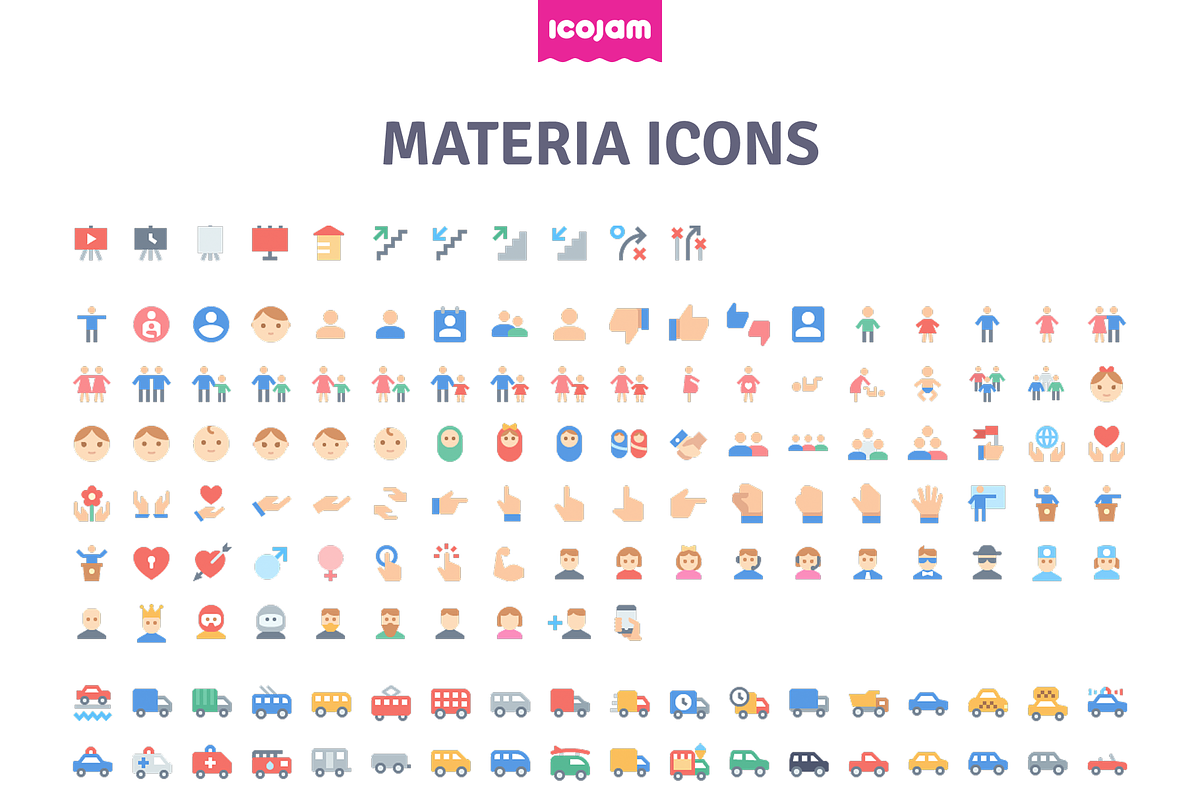 3161 Materia Flat icons, an Icon by Icojam store (Photo 4 of 4)