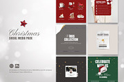 Christmas Instagram Pack - PSD/Canva, a Social Media Template by Imagination Area (Thumbnail 1 of 7)