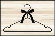 Clothes Hanger SVG Silhouette Bundle, a Decorative Illustration by yasushie (Thumbnail 4 of 4)