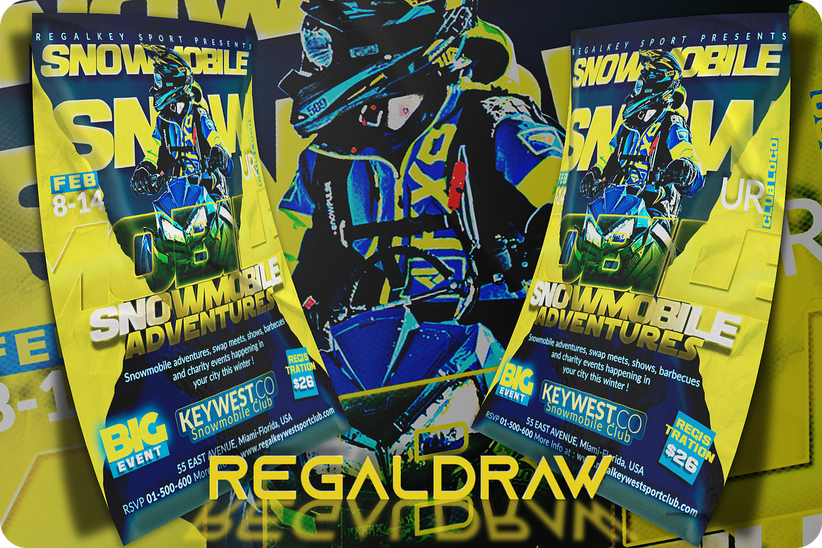 Snowmobile Event Flyer, a Flyer Template by regalDRAW (Photo 4 of 5)