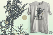 Horse tamer cowboy vintage style, a Person Illustration by Krizvector Artwork Shop (Thumbnail 2 of 3)