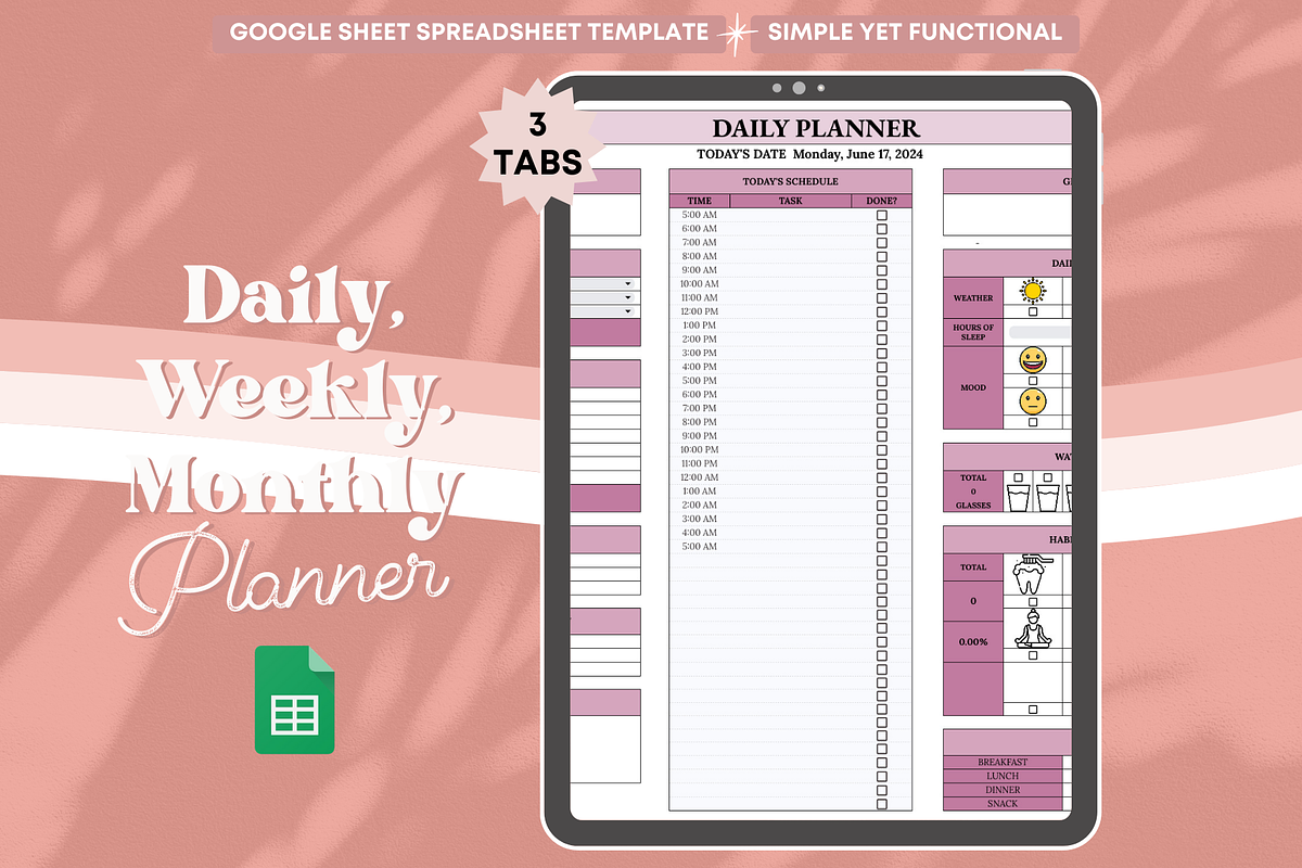 All-in-One Planner Template, a Templates & Theme by bellaROSEworkshop (Photo 2 of 10)