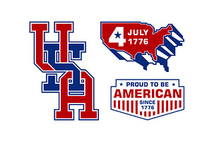 USA Lettering Map Label Design, a Design Template by Buqancreative