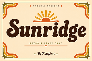 Sunridge - Retro Groovy Display Font