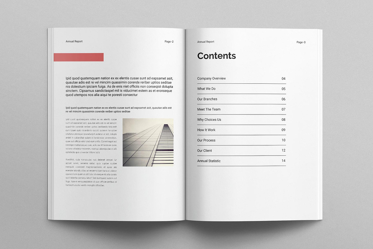 Annual Report Template, a Brochure Template by TemplatesForest (Photo 3 of 8)