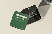 Drink Square Coaster Mockup, a Household Mockup by graphicsauce (Thumbnail 2 of 4)