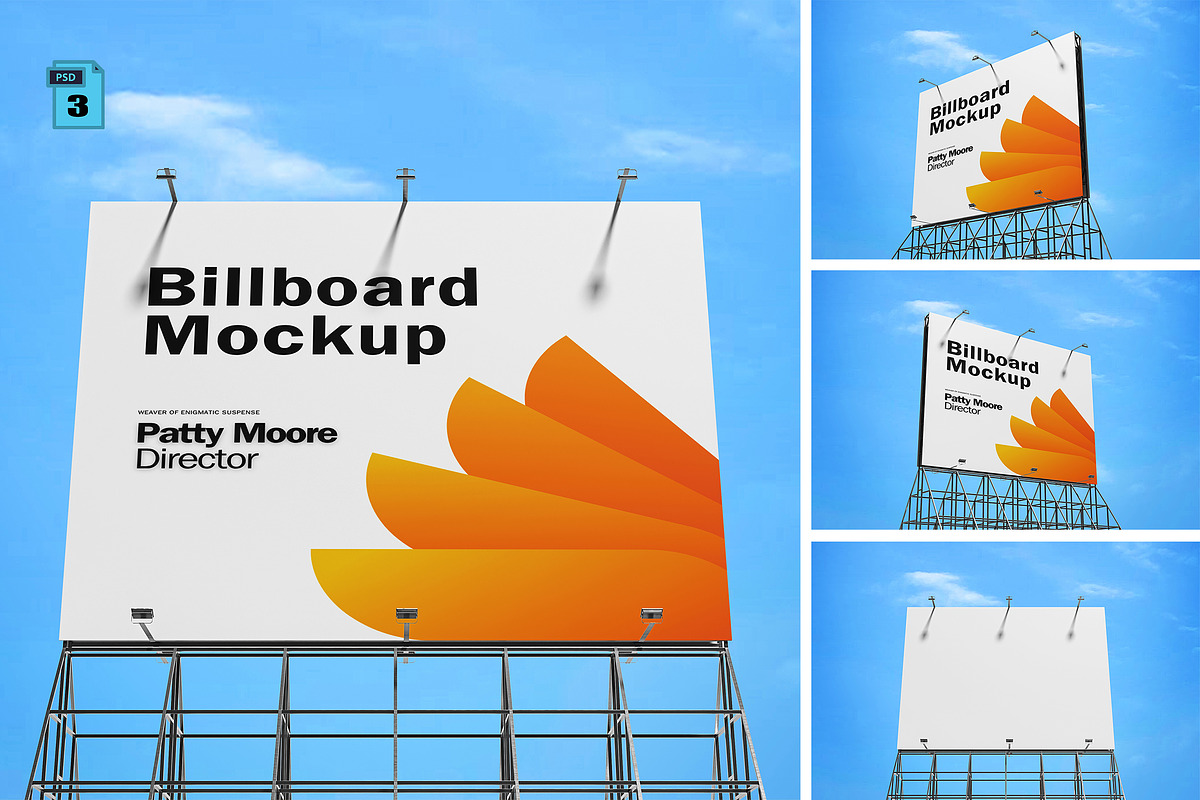 Outdoor Billboard Mockup, an Advertising Mockup by AnasStudio (Photo 1 of 4)