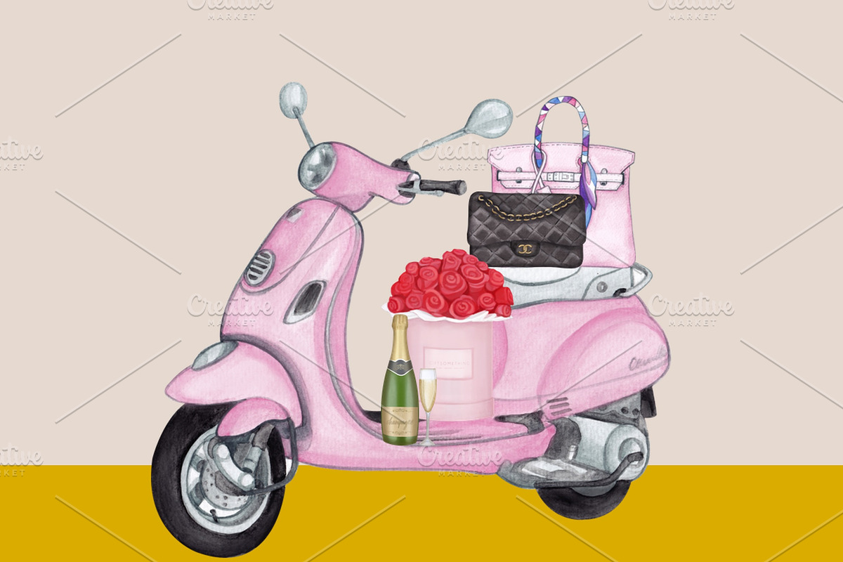 Luxury Fashion St. Cliparts Images, an Illustration by Whimseez (Photo 3 of 4)