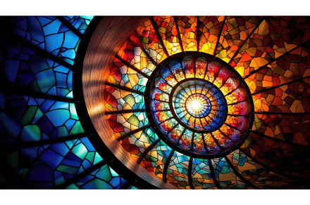 glass sun spiral ai generated, a Background Photo by pikepicture