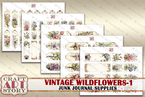 Wildflowers Junk Journal Supplies