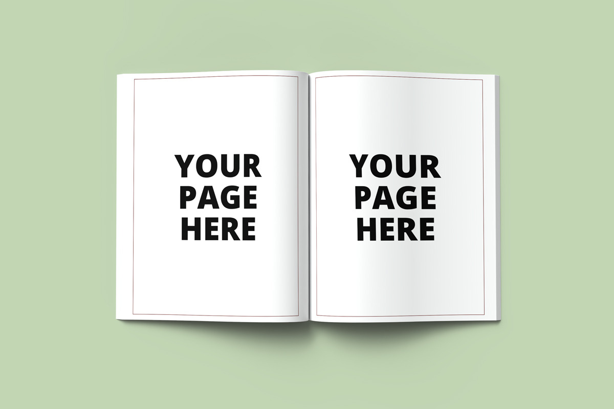 7.5 x 9.25 open & closed book mockup, a Books & Magazine Mockup by Rami's Mockups (Photo 3 of 8)