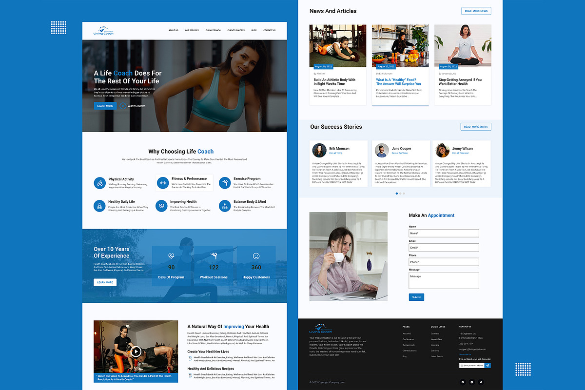 Life Coach Landing Page, a Landing Page Template by Design Valley