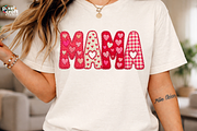 Retro Patchwork MAMA PNG, a Seasonal Illustration by Ink Gallery (Thumbnail 5 of 7)