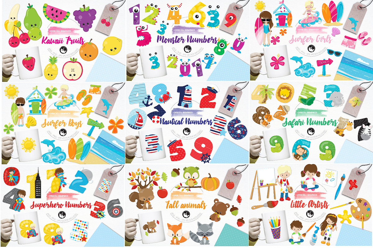 4000 in 1 - GRAPHIC GIANT BUNDLE, an Illustration by PrettyBundles (Photo 2 of 22)