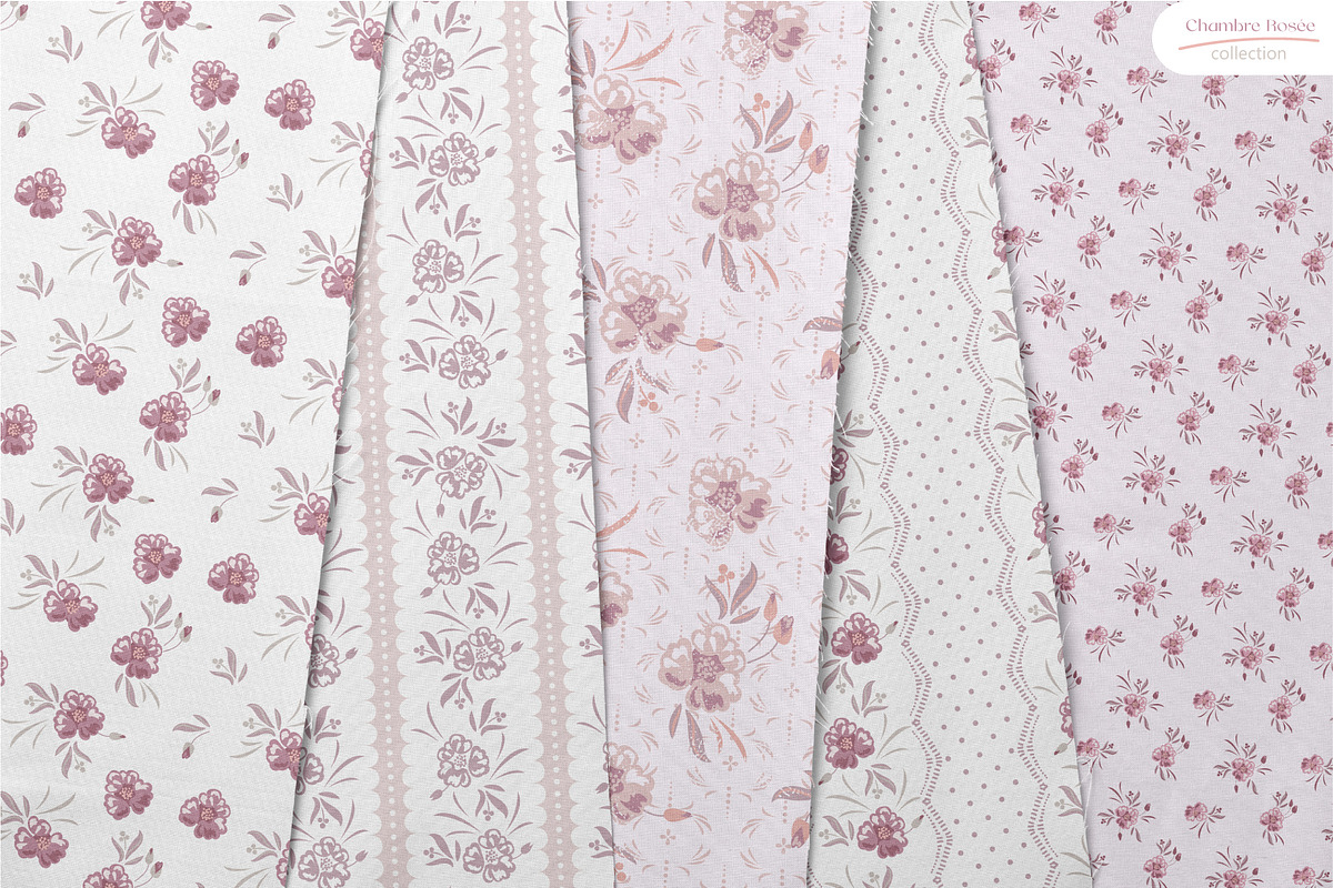 Chambre Rosée - Seamless Patterns, a Pattern Graphic by InaCorart (Photo 2 of 8)