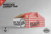 Box Carrier Tray Packaging Mockup, a Cups & Container Mockup by INCDesign (Thumbnail 1 of 7)