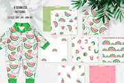 Watermelon alphabet set, an Illustration by AfonshinaArt (Thumbnail 5 of 8)