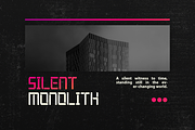 Pulseon Futuristic Display Font, a Sans Serif Font by Vadovastd (Thumbnail 9 of 9)
