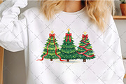 Christmas Tree Red Bow Holiday Png, an Illustration by Craft Nest (Thumbnail 2 of 6)