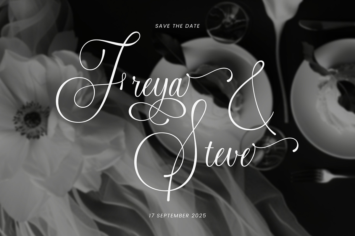 Patrice Seraya - Calligraphy Font, a Script Font by Flawless And Co (Photo 6 of 10)