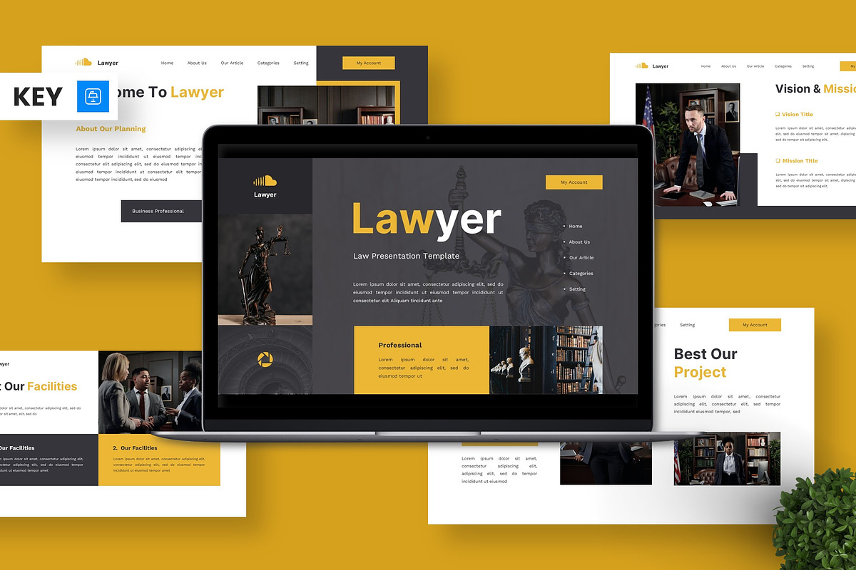Lawyer - Law Keynote, a Presentation Template by Deepslide Studio (Photo 1 of 4)