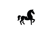 Modern Horse Silhouette Logo, a Branding & Logo Template by Vectorium Studio (Thumbnail 1 of 2)