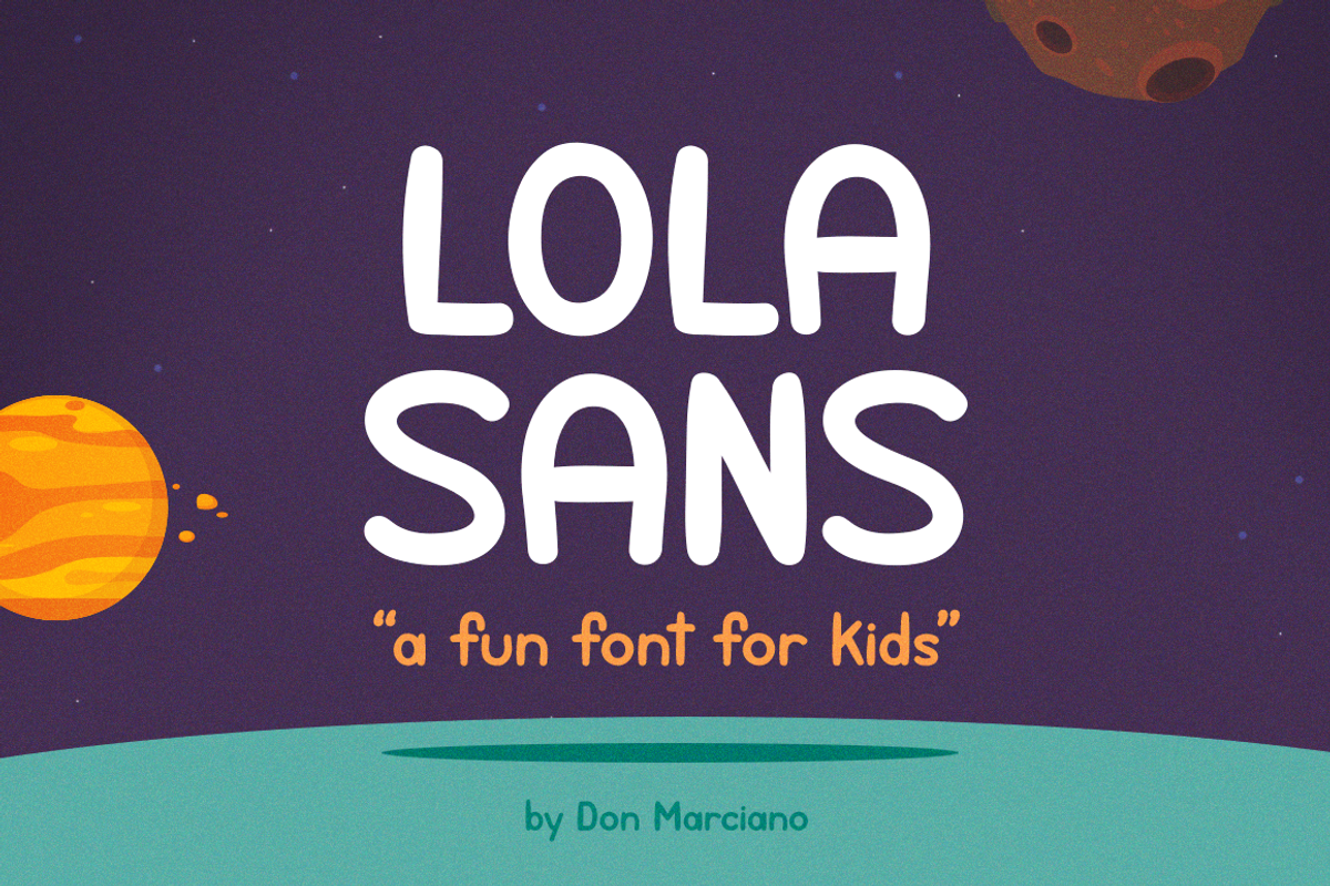 Lola Sans, a Handwritten Font by DonMarciano (Photo 1 of 6)