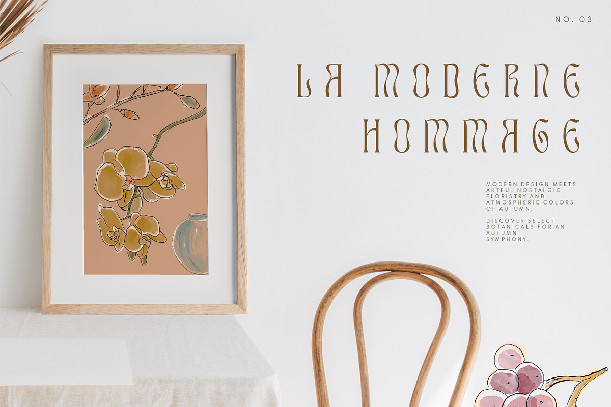 Retro Flower Autumn Poster Bundle, an Illustration by Laras Wonderland (Photo 6 of 12)