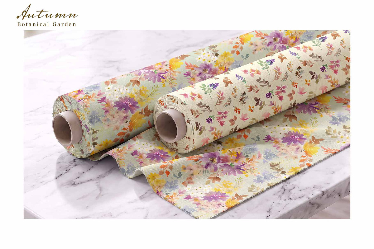 Watercolor Autumn botanical graphics, an Object Graphic by Sawango Designs (Photo 12 of 14)