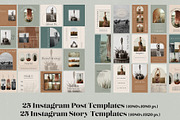 Instagram Templates for Canva, a Social Media Template by Wild Wander Collective (Thumbnail 2 of 9)