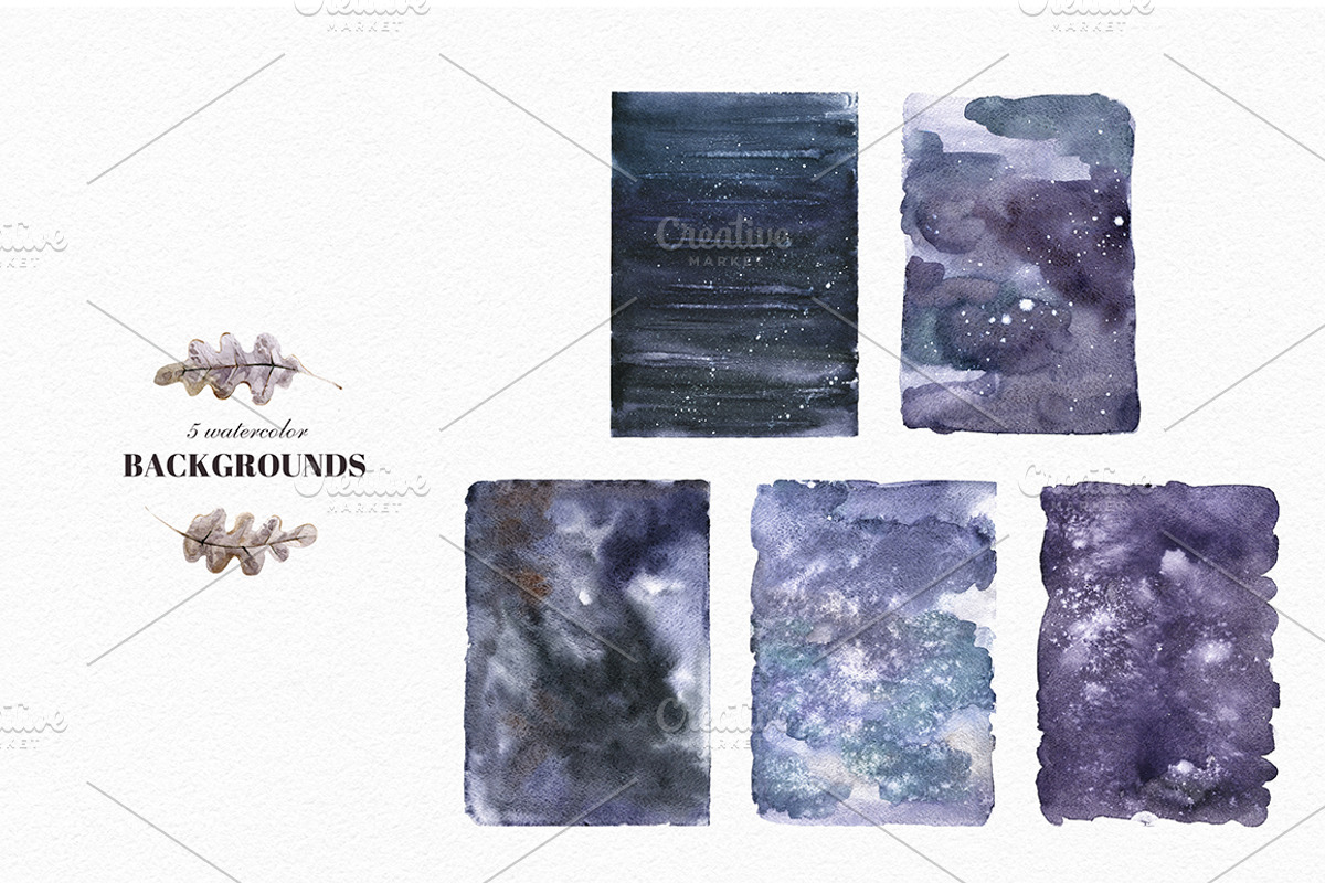 Mystical Wilds. Watercolor set., an Object Graphic by Dinkoobraz (Photo 9 of 10)