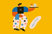 Coffee time, a Person Illustration by MoleskoStudio (Thumbnail 7 of 15)
