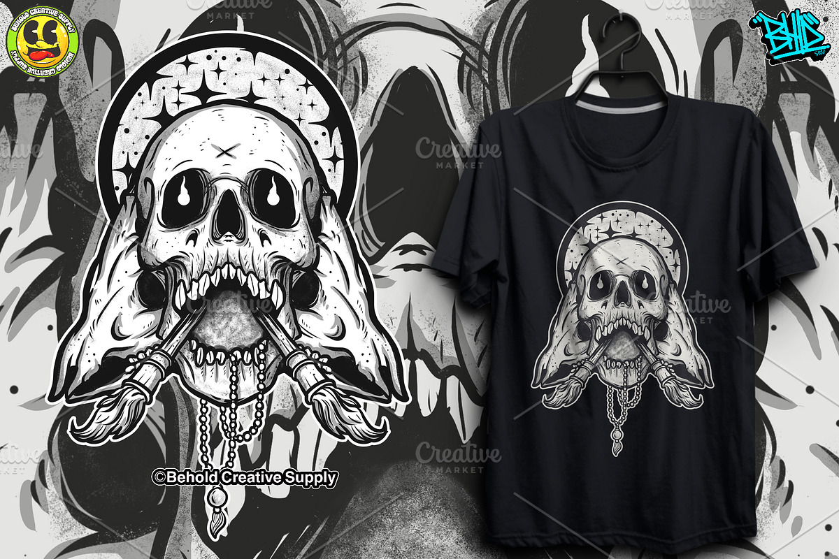 THREE SKULL, a Work Illustration by Behold creative supply (Photo 3 of 3)