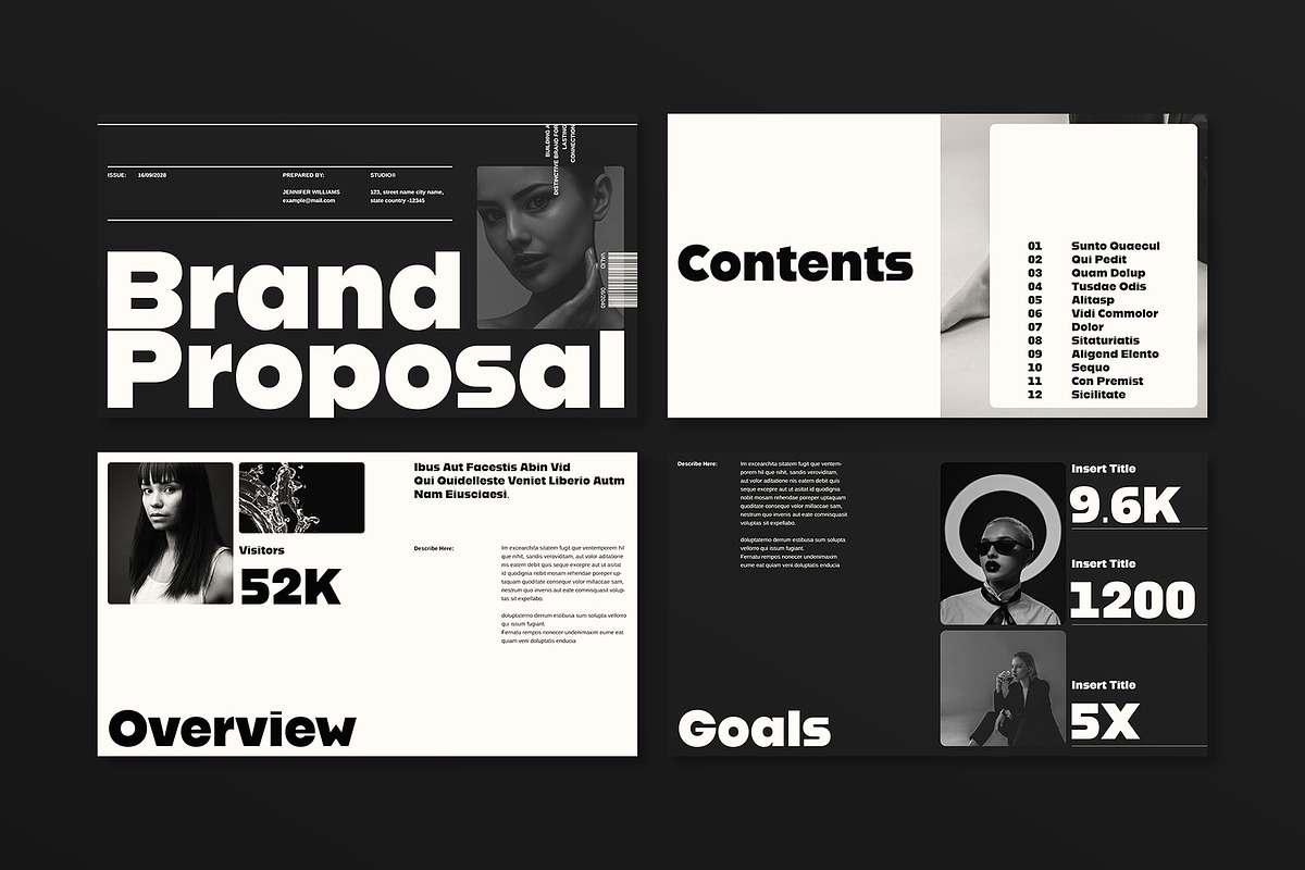 Brand Proposal Presentation Template, a Presentation Template by E-Type (Photo 2 of 6)