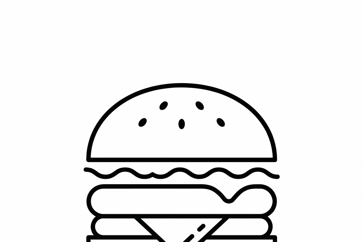 Food Beverage Icon Pack, an Outline Icon by adenpinkstore (Photo 17 of 18)