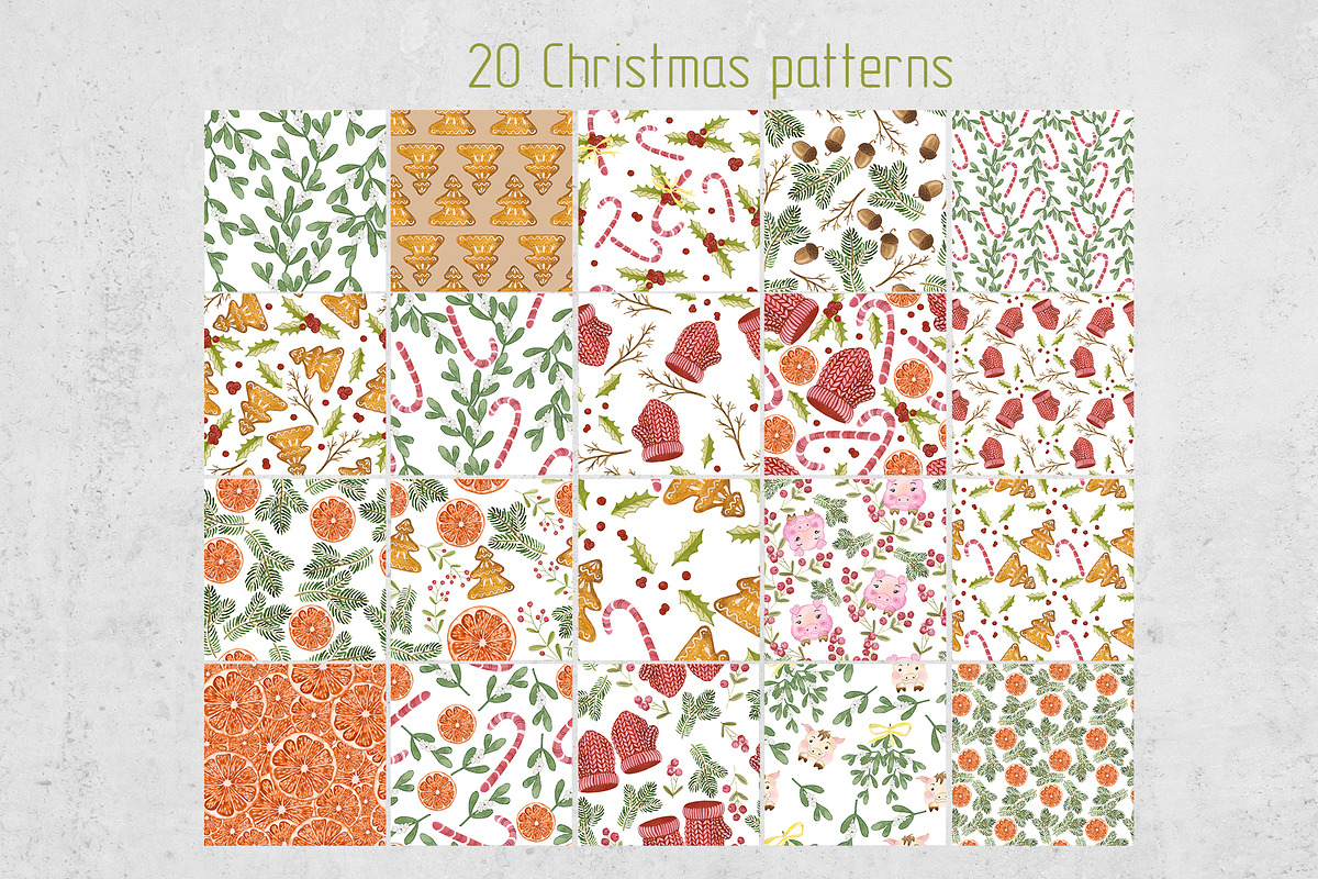 Holidays. Merry Christmas & New Year, a Pattern Graphic by Nejumi (Photo 3 of 6)