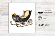 Black and White Holidays Clipart, an Illustration by Canvas Craft (Thumbnail 7 of 7)