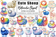 Cute Sheep Watercolor Sublimation, a Graphic by CitraGraphics (Thumbnail 1 of 5)