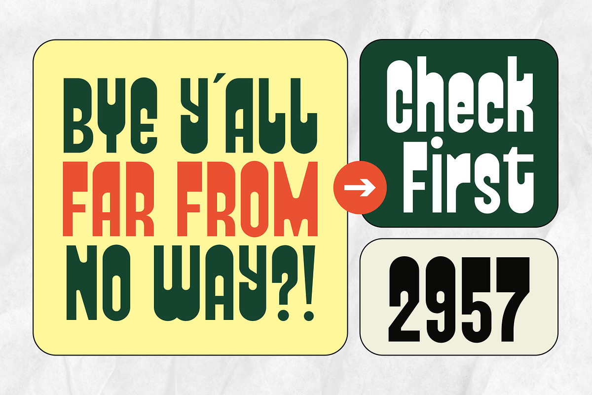 Reactro - Bold Retro Condensed Font, a Sans Serif Font by Typia Nesia (Photo 7 of 15)