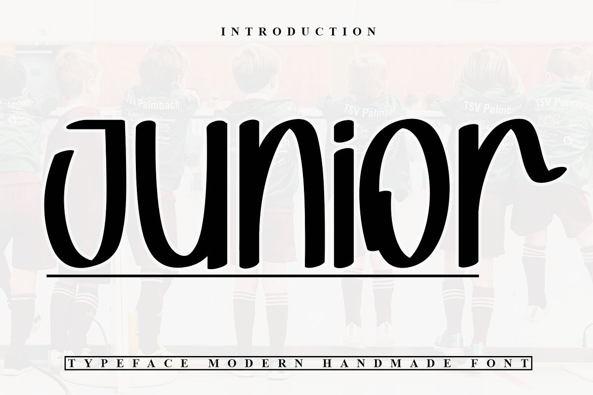 Junior, a Sans Serif Font by FreshTypeINK (Photo 1 of 7)