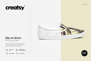 Slip-on Shoes Mockup Set, a Product Mockup by Creatsy